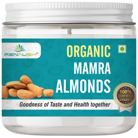 Renaush Combo Pack of Organic Mamra Almonds 250gm, Cashews 250gm, Walnuts 185gm & Kishmish Raisins 250gm image