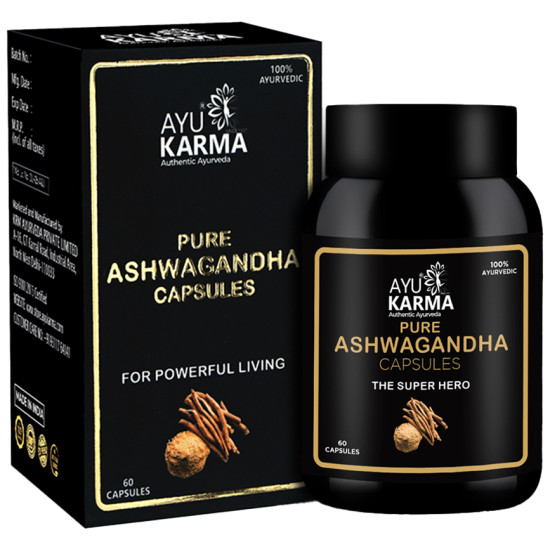 Ayukarma Pure Ashwagandha Capsule (60 Each) image