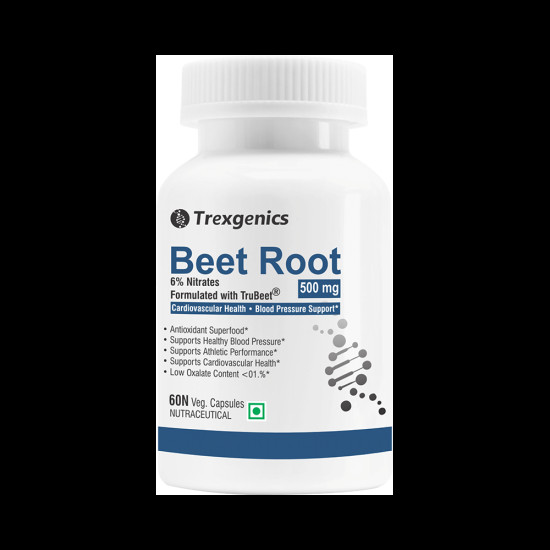 Trexgenics Beet Root 6% Nitrates 500mg Veg Capsule image