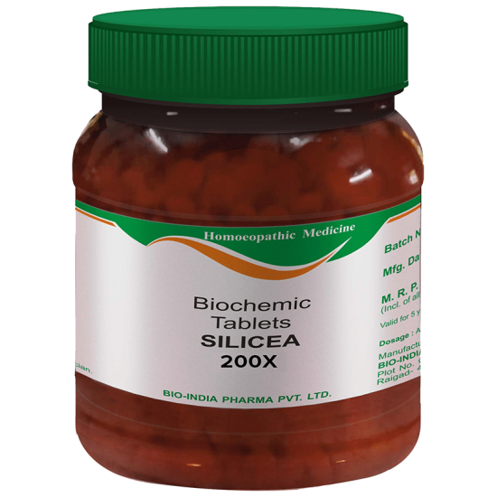 Bio India Silicea Biochemic Tablet 200X image