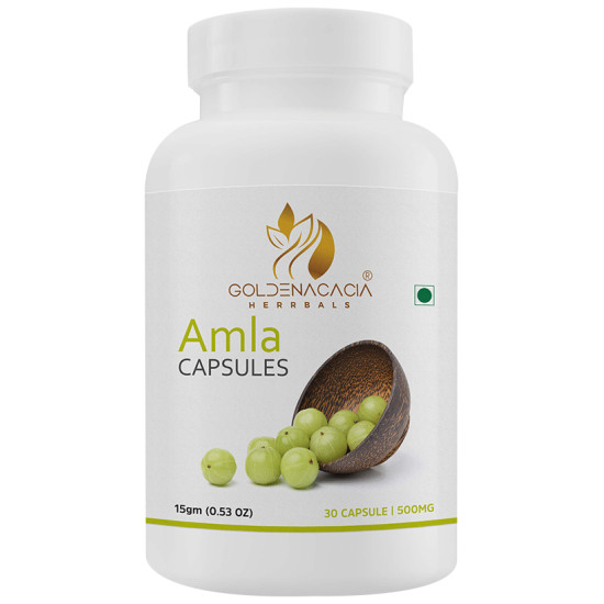 Goldenacacia Herrbals Amla 500mg Capsule image