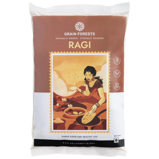 Grain Forests Ragi Millet Flour (500gm Each) image