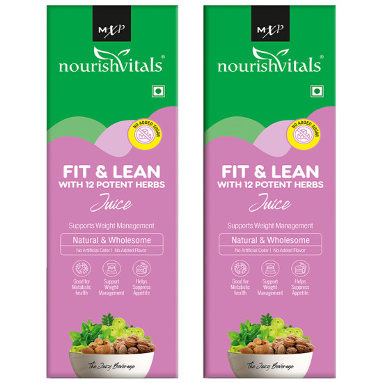 NourishVitals Fit & Lean With 12 Potent Herbs Juice (500ml Each) image