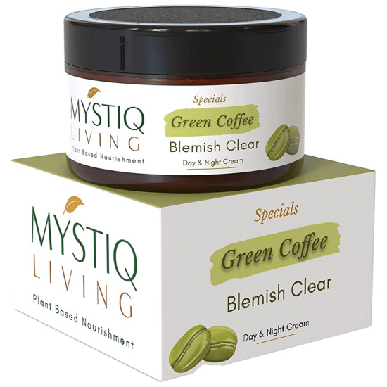 Mystiq Living Green Coffee Blemish Clear Day & Night Cream image