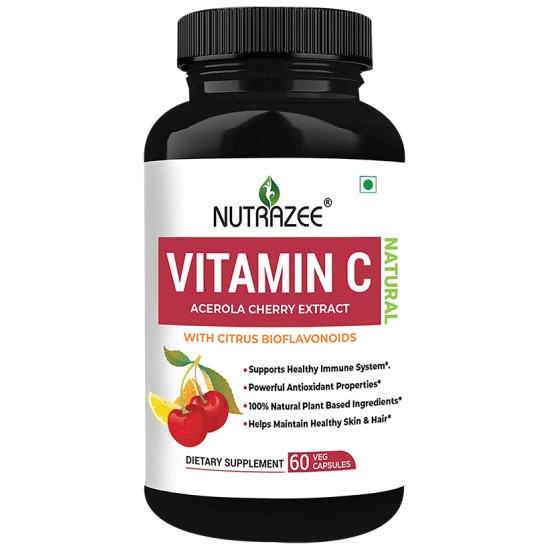 Nutrazee Natural Vitamin C Veg Capsule image