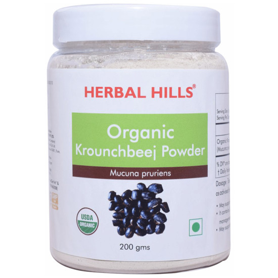 Herbal Hills Organic Krounchbeej Mucuna Pruriens Powder image