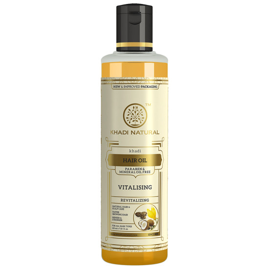 Khadi Naturals Vitalizing Herbal Hair Oil Paraben /Mineral Oil Free image