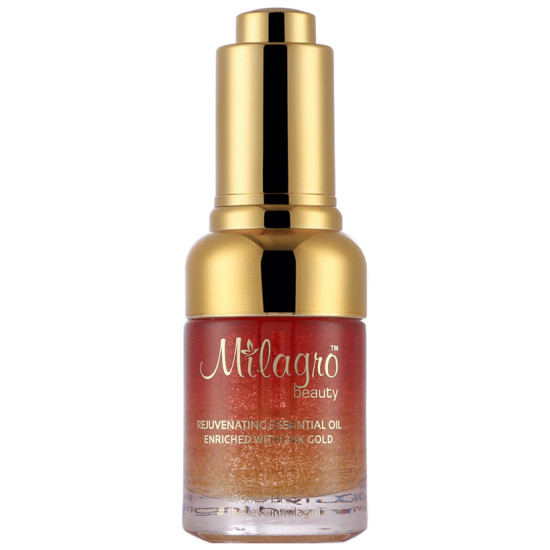 Milagro Beauty Rejuvinating Essential Oil with 24K Gold Leaves image