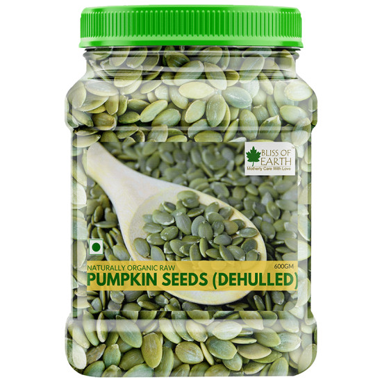 Bliss of Earth Naturally Organic Raw Pumpkin Seeds (Dehulled) image