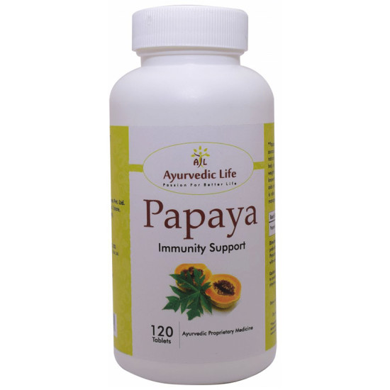 Ayurvedic Life Papaya Immunity Support Tablet image