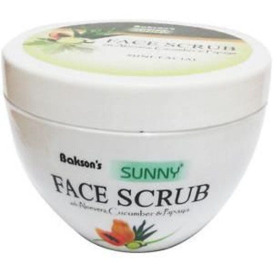 Bakson's Face Scrub with Aloevera, Cucumber & Papaya image