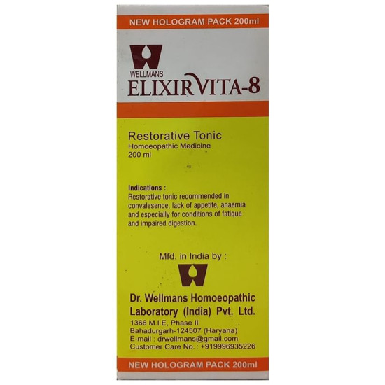 Dr. Wellmans Elixirvita 8 Restorative Tonic (120ml Each) image