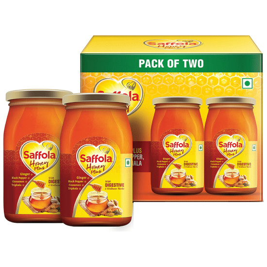 Saffola Honey Plus with Immunity Boosting Herbs 250gm Each image