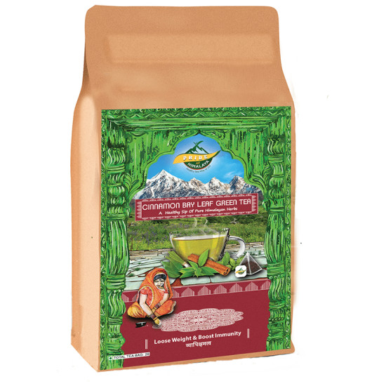 Pride Of Himalaya Cinnamon Bay Leaf Green Tea Bag (2gm Each) image