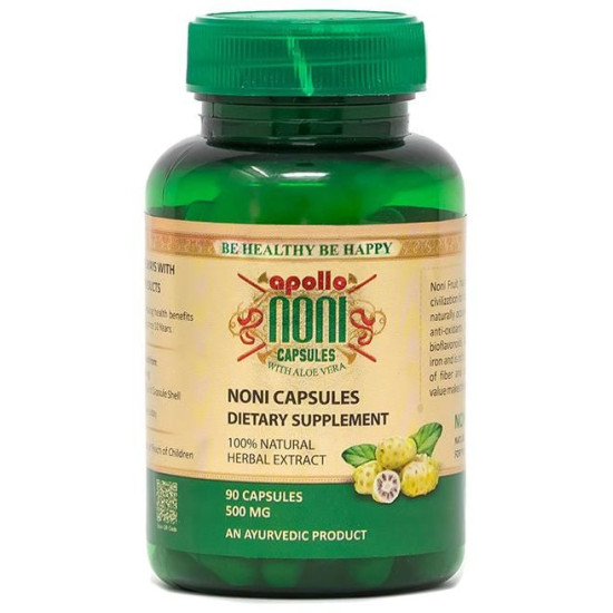 Apollo Noni 500mg Capsule with Aloevera image