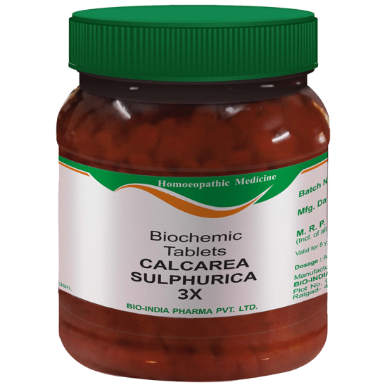 Bio India Calcarea Sulphurica Biochemic Tablet 3X image