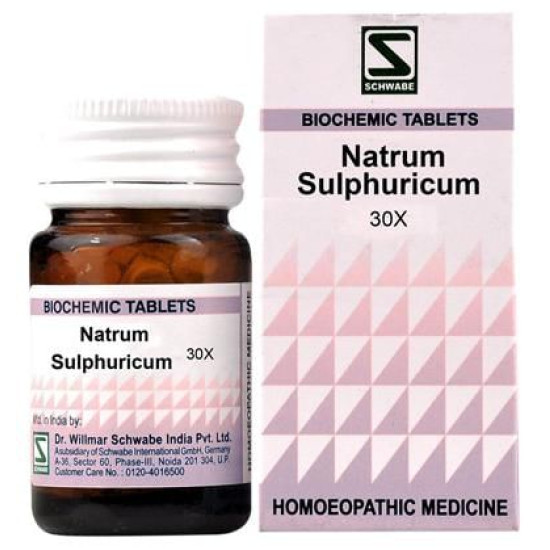 Dr Willmar Schwabe India Natrum Sulphuricum Biochemic Tablet 30X image