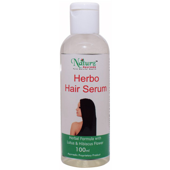 Naturz Ayurveda Herbo Hair Serum With Lotus and Hibiscus Flower image