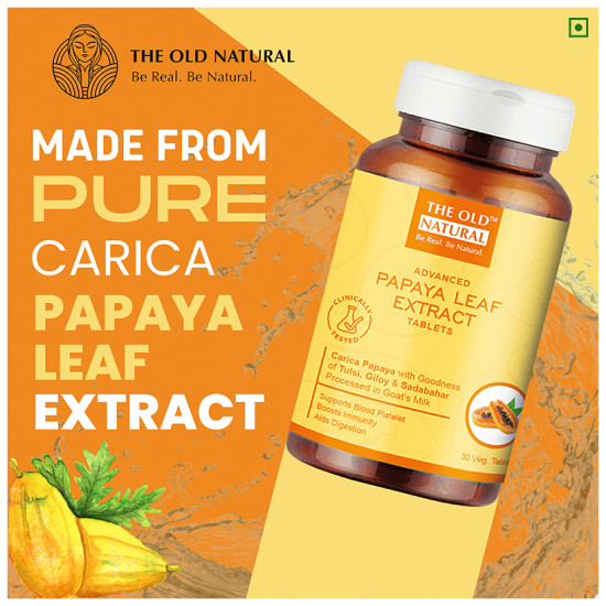 The Old Natural Advanced Papaya Leaf Extract Veg Tablet image