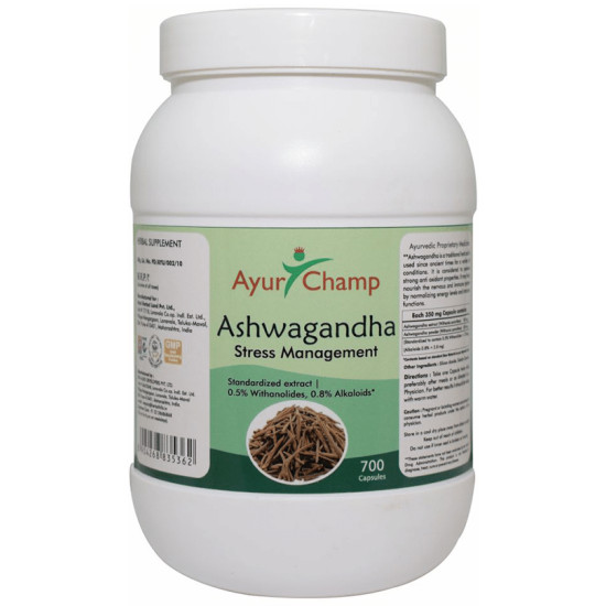 Ayur Champ Ashwagandha Stress Management Capsule image