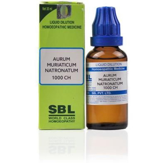 SBL Aurum Muriaticum Natronatum Dilution 1000 CH image