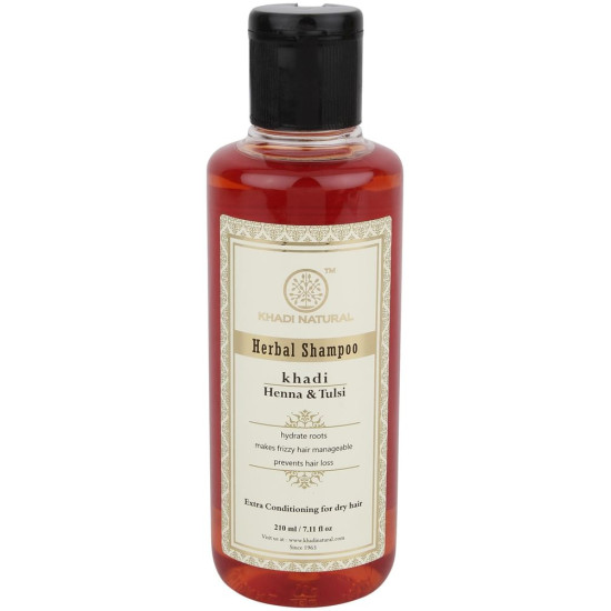 Khadi Naturals Henna Tulsi Extra Shampoo image