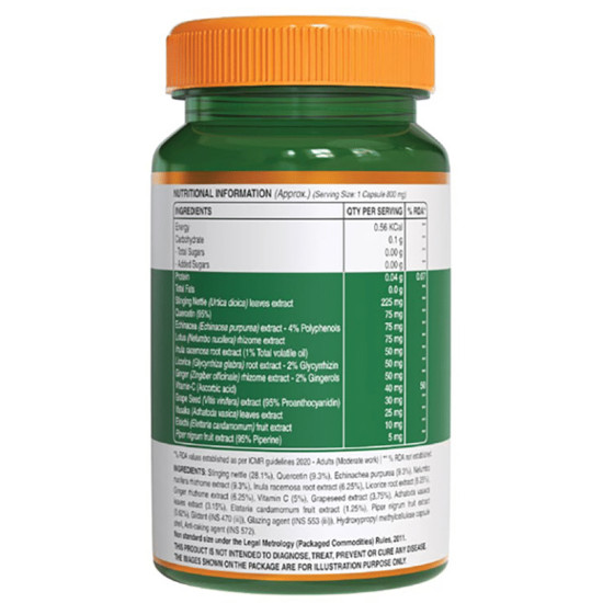 Pure Nutrition Lung Detox with Vitamin C 800mg Veg Capsule image