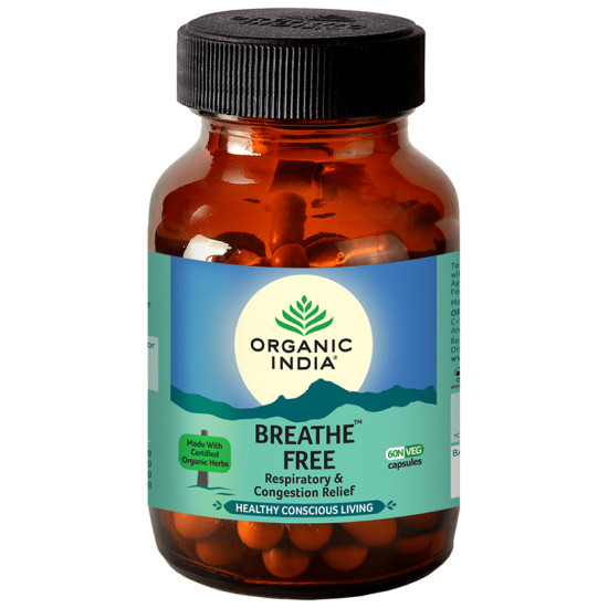 Organic India Breathe Free Veg Capsule image