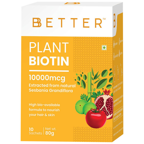 BBetter Plant Biotin 10000mcg Sachet (8gm Each) image