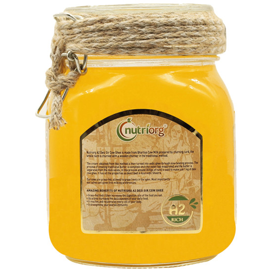 Nutriorg Bilona Bhartiya Desi Gir Cow Ghee image