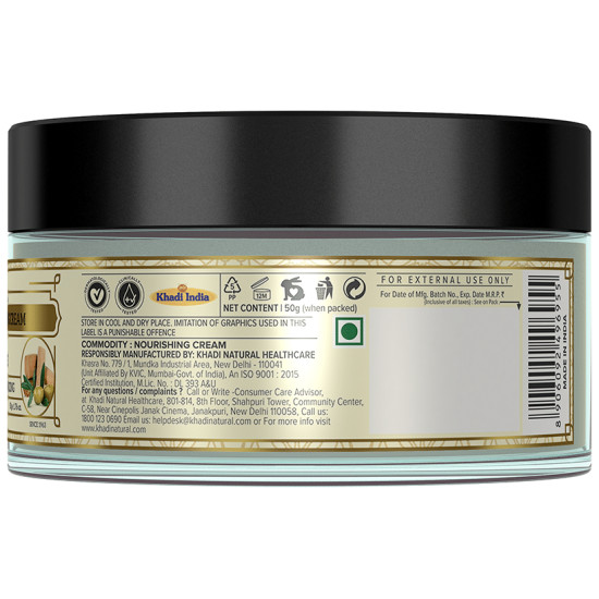 Khadi Naturals Ayurvedic Sandal & Olive Face Nourishing Cream image