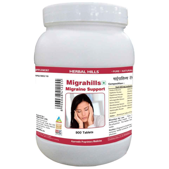 Herbal Hills Migrahills Migraine Support Tablet Value Pack image