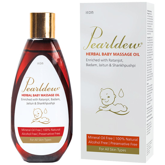 Pearldew Herbal Baby Massage Oil image