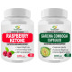 Fitness Prime Combo Pack of Maximum Strength Raspberry Ketone Nutrition & Wellness Support Capsule & Maximum Strength Garcina Combogia Nutritional Wellness Support 800mg Capsule (60 Each) image