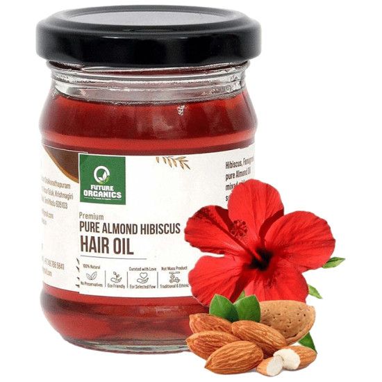 Future Organics Premium Pure Almond Hibiscus Hair Oil image