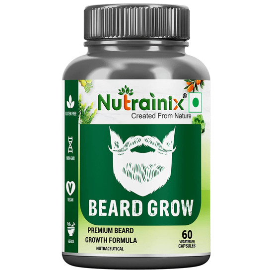 Nutrainix Beard Grow Vegetarian Capsule image