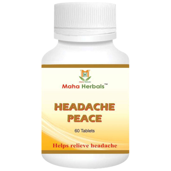 Maha Herbals Headache Peace Tablet image