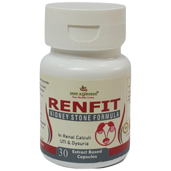 Deep Ayurveda Renfit Kidney Stone Formula Extract Based Capsule image