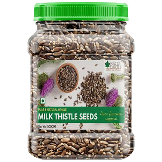 Bliss of Earth Pure & Natural Whole Milk Thistle Seeds image