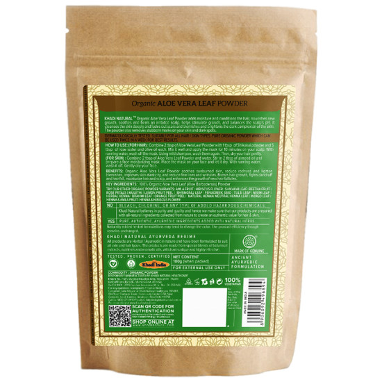 Khadi Naturals Aloe Vera Leaf Powder image