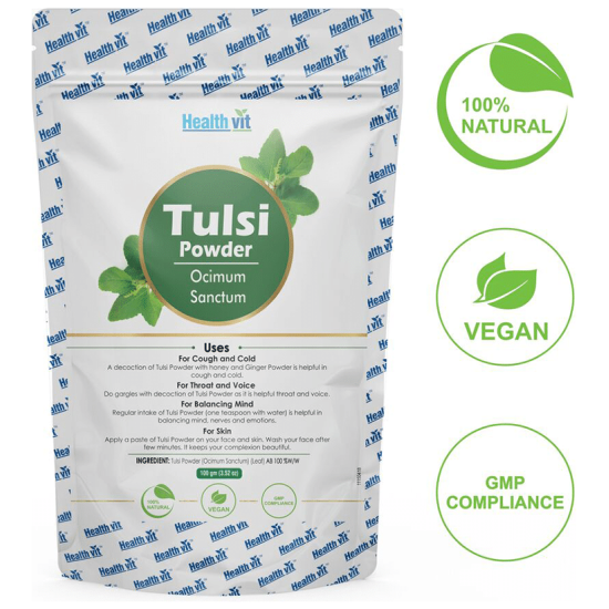 HealthVit Natural Tulsi (Ocimum Sanctum) Powder image