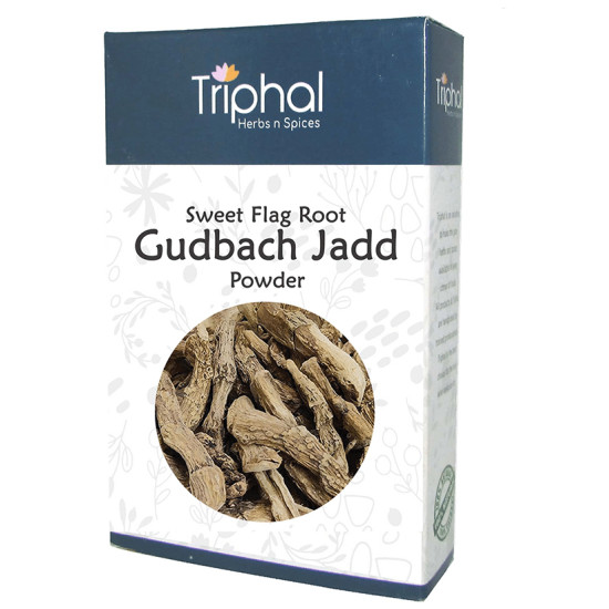 Triphal Gudbach Jadd/ Sweet Flag Root/ Gurbach/ Bach/ Vach/ Acorus Calamus Powder image