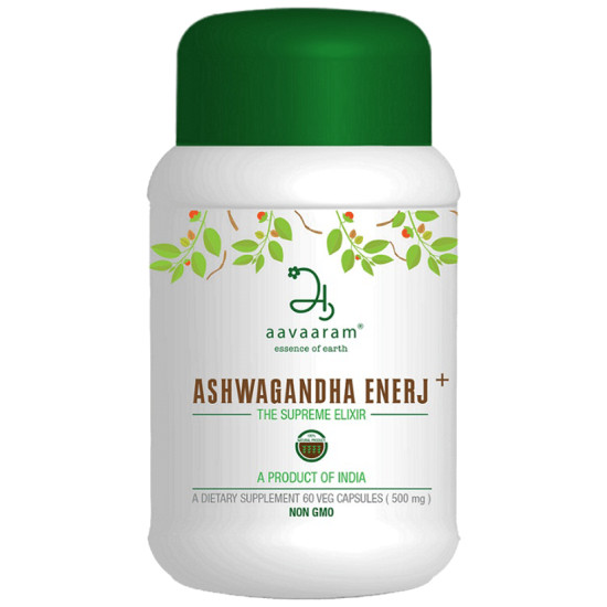 Aavaaram Ashwagandha Enerj+ 500mg Veg Capsule image