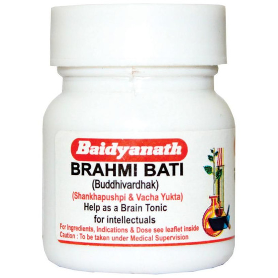 Baidyanath Brahmi Vati (Buddhivardhak) Tablet image