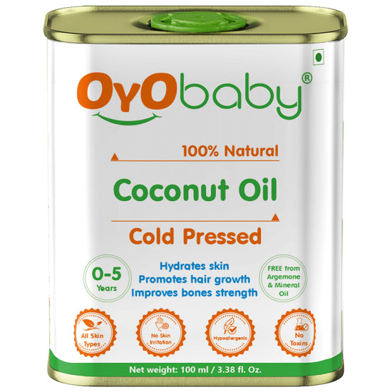 Oyo Baby 100% Natural Cold Pressed Coconut Oil for 0 to 5 years image