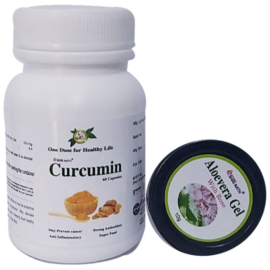 Shri Nath Curcumin Capsule with Aloevera Gel 10gm Free image