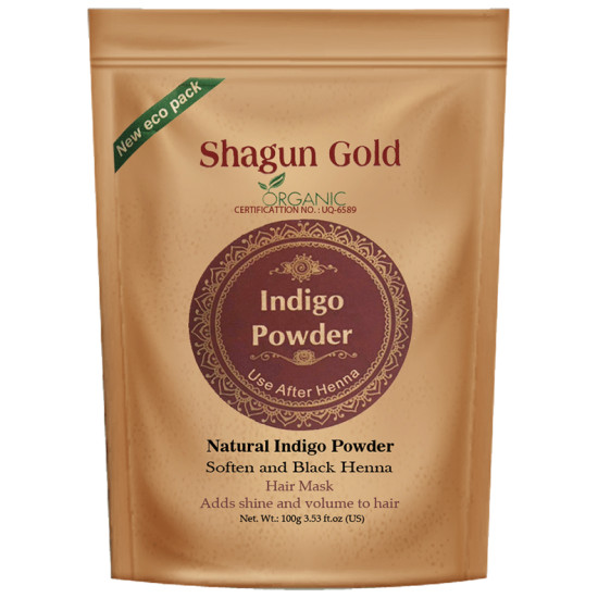 Shagun Gold Natural Indigo Soften & Black Henna Powder image