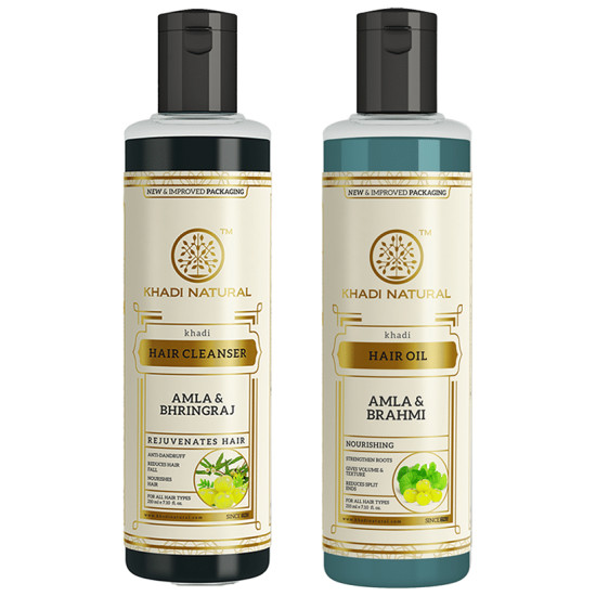 Khadi Naturals Amla Care Pack (210ml Each) image