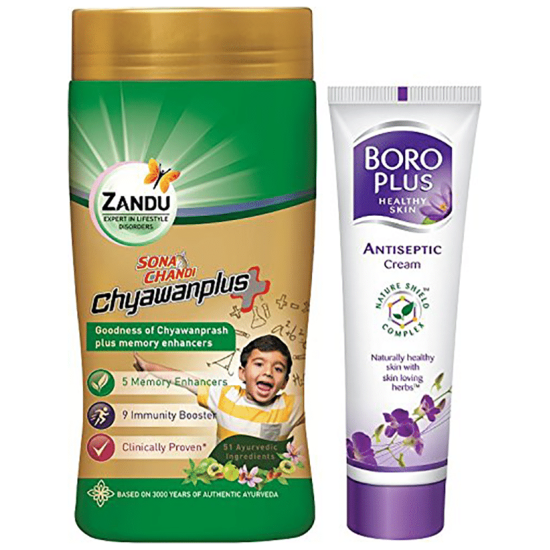 Zandu Sona Chandi Chyawanplus with Boro Plus Free image