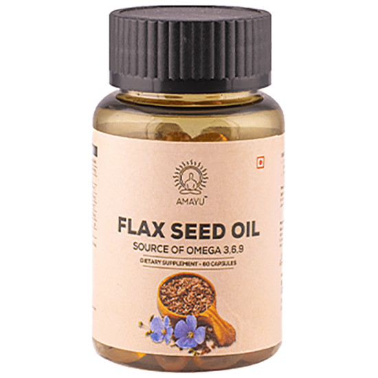 Amayu Flax Seed Oil Source of Omega 3,6,9 Capsule image